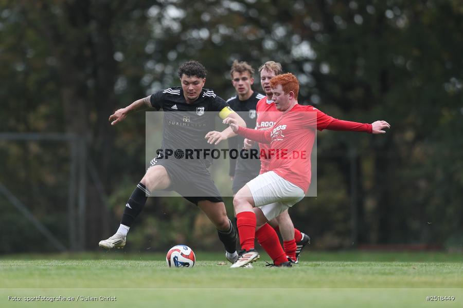 sport, action, Sportgelände, Kreisklasse Würzburg Gr. 3, Fussball, Bischbrunn, BFV, 19.10.2025, 14. Spieltag, (SG 1) Stetten/Binsfeld/Müdesheim, (SG 1) Bischbrunn/Oberndorf - Bild-ID: 2518449