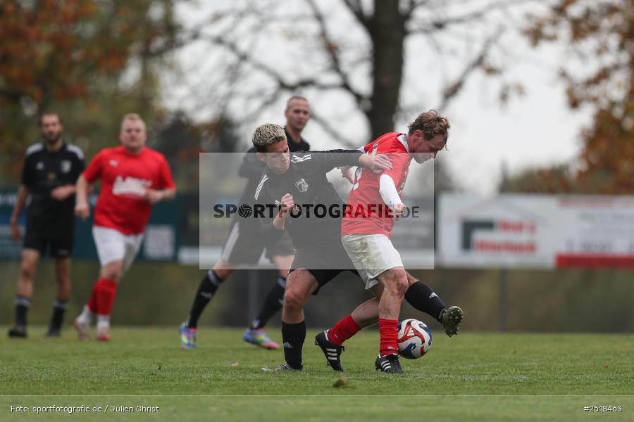 sport, action, Sportgelände, Kreisklasse Würzburg Gr. 3, Fussball, Bischbrunn, BFV, 19.10.2025, 14. Spieltag, (SG 1) Stetten/Binsfeld/Müdesheim, (SG 1) Bischbrunn/Oberndorf - Bild-ID: 2518463