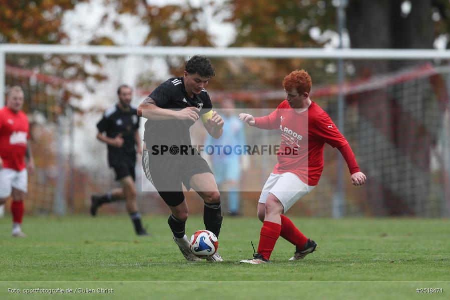 sport, action, Sportgelände, Kreisklasse Würzburg Gr. 3, Fussball, Bischbrunn, BFV, 19.10.2025, 14. Spieltag, (SG 1) Stetten/Binsfeld/Müdesheim, (SG 1) Bischbrunn/Oberndorf - Bild-ID: 2518471