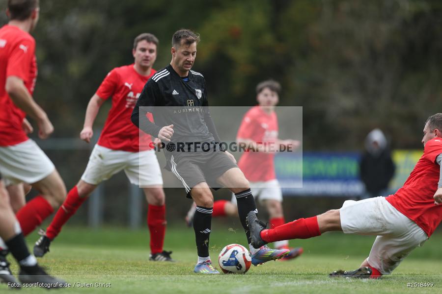 sport, action, Sportgelände, Kreisklasse Würzburg Gr. 3, Fussball, Bischbrunn, BFV, 19.10.2025, 14. Spieltag, (SG 1) Stetten/Binsfeld/Müdesheim, (SG 1) Bischbrunn/Oberndorf - Bild-ID: 2518499
