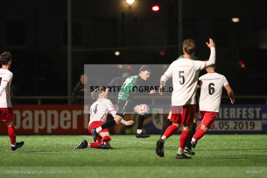 sport, action, TuS Frammersbach, TuS 1893 Aschaffenburg-Leider, Landesliga Nordwest, Fussball, Fuhrmann-Arena, Frammersbavch, BFV, 24.10.2025, 17. Spieltag - Bild-ID: 2518716