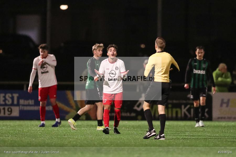 sport, action, TuS Frammersbach, TuS 1893 Aschaffenburg-Leider, Landesliga Nordwest, Fussball, Fuhrmann-Arena, Frammersbavch, BFV, 24.10.2025, 17. Spieltag - Bild-ID: 2518724