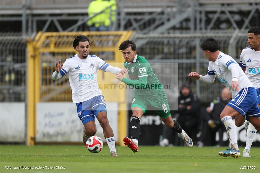 Stadion am Schönbusch, Aschaffenburg, 25.10.2025, sport, action, Fussball, BFV, 15. Spieltag, VFB, SVA, VfB Eichstätt, SV Viktoria Aschaffenburg - Bild-ID: 2518755