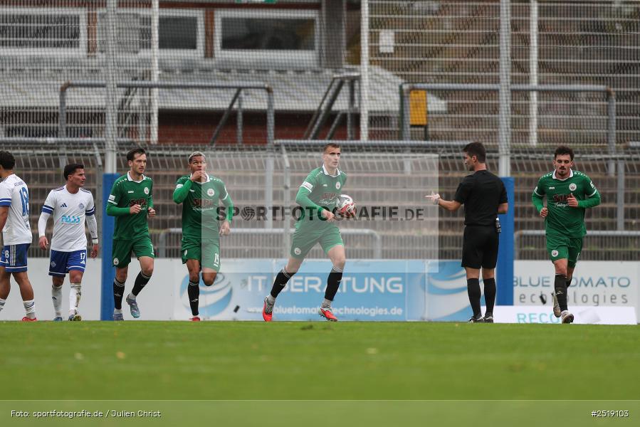 sport, action, VfB Eichstätt, VFB, Stadion am Schönbusch, SVA, SV Viktoria Aschaffenburg, Fussball, BFV, Aschaffenburg, 25.10.2025, 15. Spieltag - Bild-ID: 2519103