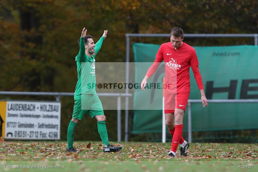 Sportgelände, Gemünden-Seifriedsburg, 26.10.2025, sport, action, Fussball, BFV, 15. Spieltag, Kreisliga Würzburg Gr. 2, FVT, FVGS, FV Thüngersheim, FV Gemünden/Seifriedsburg - Bild-ID: 2519327