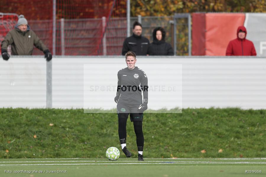 Sportpark Heuchelhof, Würzburg, 26.10.2025, sport, action, Fussball, BFV, 15. Spieltag, Bezirksoberliga Frauen, SV Veitshöchheim, FC Würzburger Kickers II - Bild-ID: 2519358