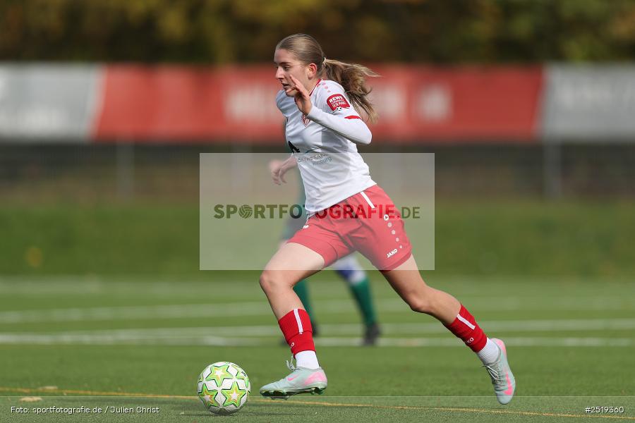 Sportpark Heuchelhof, Würzburg, 26.10.2025, sport, action, Fussball, BFV, 15. Spieltag, Bezirksoberliga Frauen, SV Veitshöchheim, FC Würzburger Kickers II - Bild-ID: 2519360
