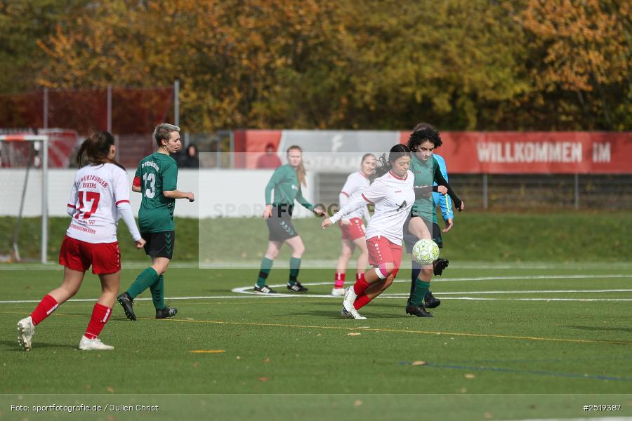 sport, action, Würzburg, Sportpark Heuchelhof, SV Veitshöchheim, Fussball, FC Würzburger Kickers II, Bezirksoberliga Frauen, BFV, 26.10.2025, 15. Spieltag - Bild-ID: 2519387