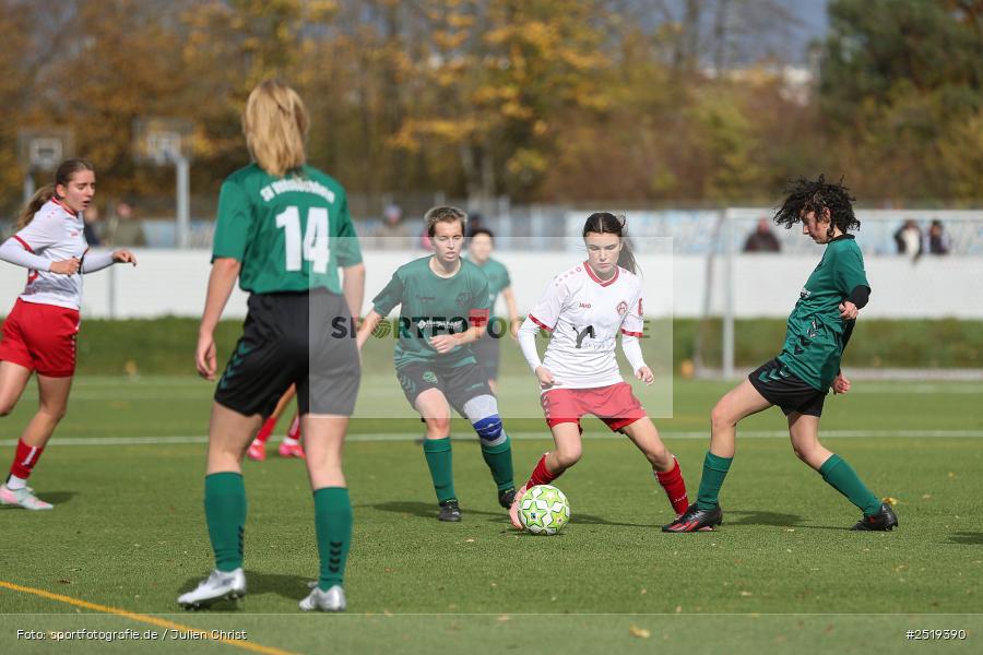 sport, action, Würzburg, Sportpark Heuchelhof, SV Veitshöchheim, Fussball, FC Würzburger Kickers II, Bezirksoberliga Frauen, BFV, 26.10.2025, 15. Spieltag - Bild-ID: 2519390