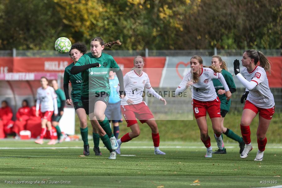 sport, action, Würzburg, Sportpark Heuchelhof, SV Veitshöchheim, Fussball, FC Würzburger Kickers II, Bezirksoberliga Frauen, BFV, 26.10.2025, 15. Spieltag - Bild-ID: 2519393