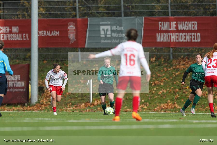 sport, action, Würzburg, Sportpark Heuchelhof, SV Veitshöchheim, Fussball, FC Würzburger Kickers II, Bezirksoberliga Frauen, BFV, 26.10.2025, 15. Spieltag - Bild-ID: 2519400