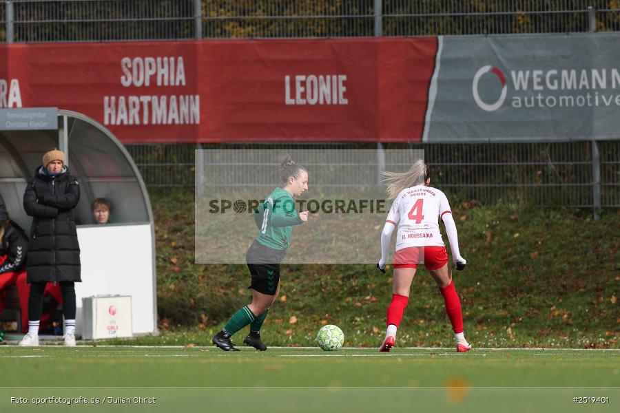 sport, action, Würzburg, Sportpark Heuchelhof, SV Veitshöchheim, Fussball, FC Würzburger Kickers II, Bezirksoberliga Frauen, BFV, 26.10.2025, 15. Spieltag - Bild-ID: 2519401