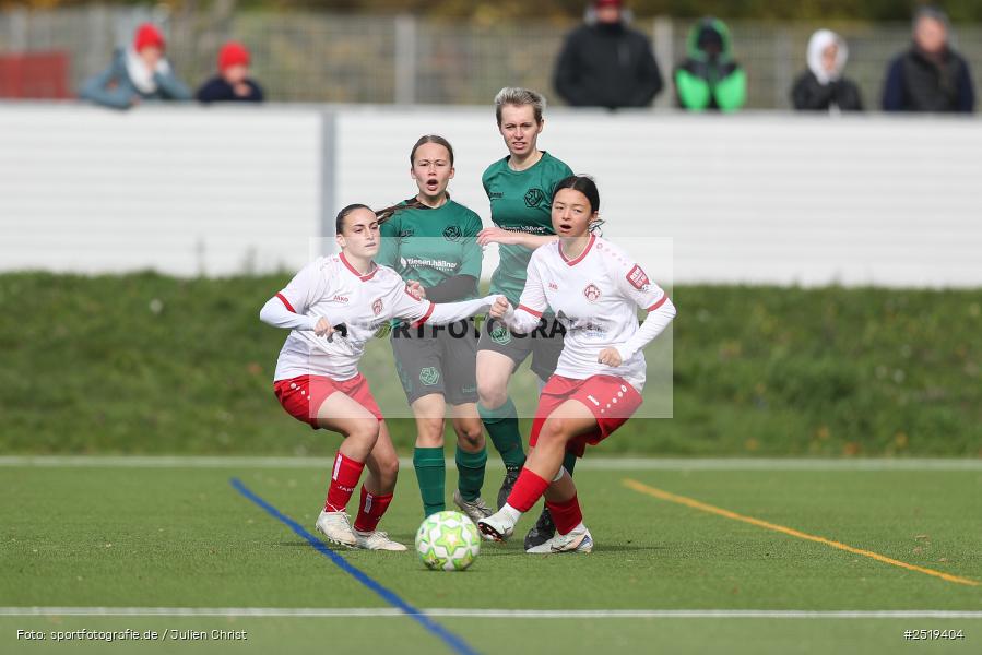 sport, action, Würzburg, Sportpark Heuchelhof, SV Veitshöchheim, Fussball, FC Würzburger Kickers II, Bezirksoberliga Frauen, BFV, 26.10.2025, 15. Spieltag - Bild-ID: 2519404