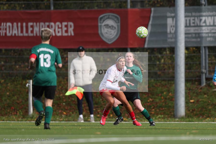 sport, action, Würzburg, Sportpark Heuchelhof, SV Veitshöchheim, Fussball, FC Würzburger Kickers II, Bezirksoberliga Frauen, BFV, 26.10.2025, 15. Spieltag - Bild-ID: 2519412