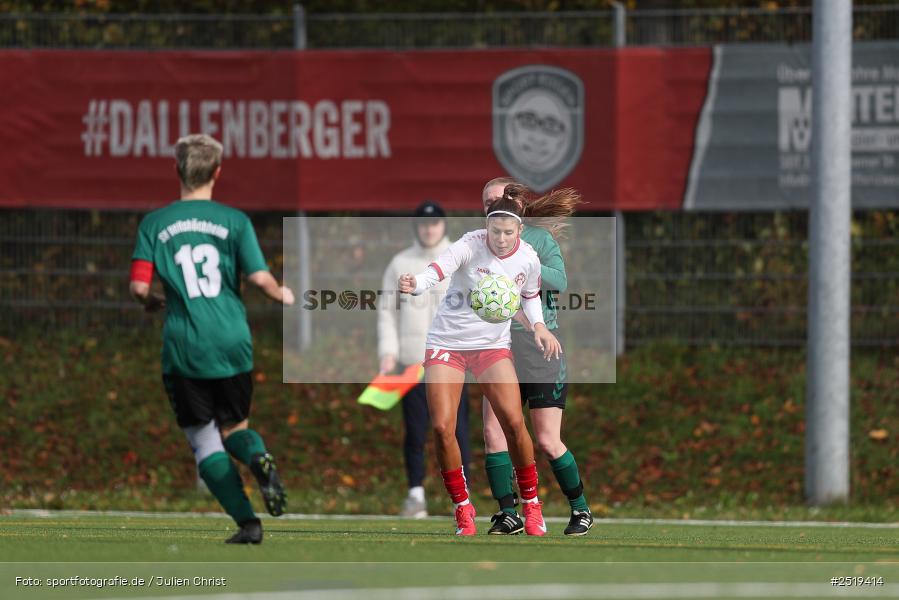 sport, action, Würzburg, Sportpark Heuchelhof, SV Veitshöchheim, Fussball, FC Würzburger Kickers II, Bezirksoberliga Frauen, BFV, 26.10.2025, 15. Spieltag - Bild-ID: 2519414