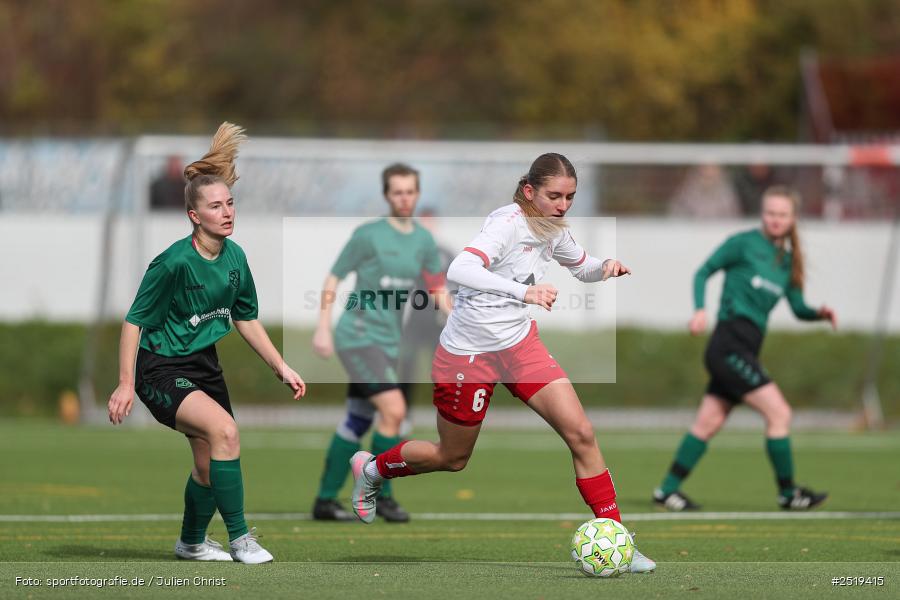 sport, action, Würzburg, Sportpark Heuchelhof, SV Veitshöchheim, Fussball, FC Würzburger Kickers II, Bezirksoberliga Frauen, BFV, 26.10.2025, 15. Spieltag - Bild-ID: 2519415