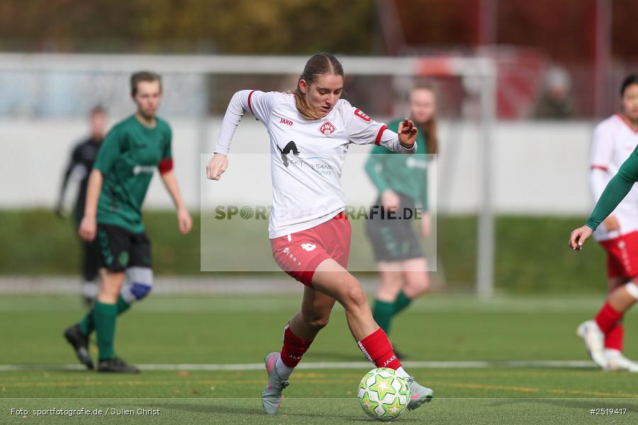 sport, action, Würzburg, Sportpark Heuchelhof, SV Veitshöchheim, Fussball, FC Würzburger Kickers II, Bezirksoberliga Frauen, BFV, 26.10.2025, 15. Spieltag - Bild-ID: 2519417