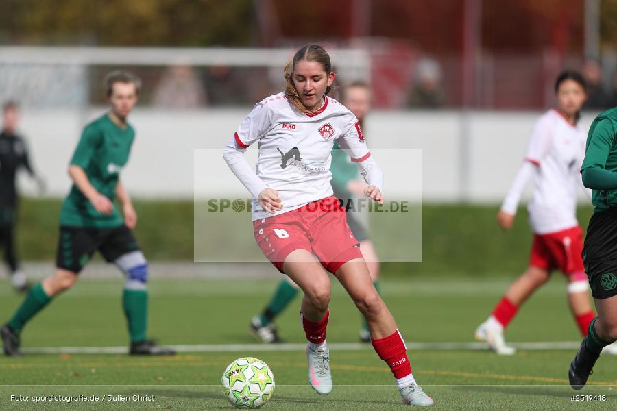 sport, action, Würzburg, Sportpark Heuchelhof, SV Veitshöchheim, Fussball, FC Würzburger Kickers II, Bezirksoberliga Frauen, BFV, 26.10.2025, 15. Spieltag - Bild-ID: 2519418