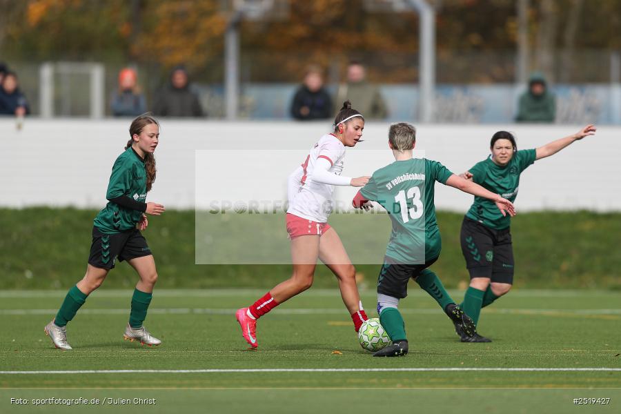 sport, action, Würzburg, Sportpark Heuchelhof, SV Veitshöchheim, Fussball, FC Würzburger Kickers II, Bezirksoberliga Frauen, BFV, 26.10.2025, 15. Spieltag - Bild-ID: 2519427