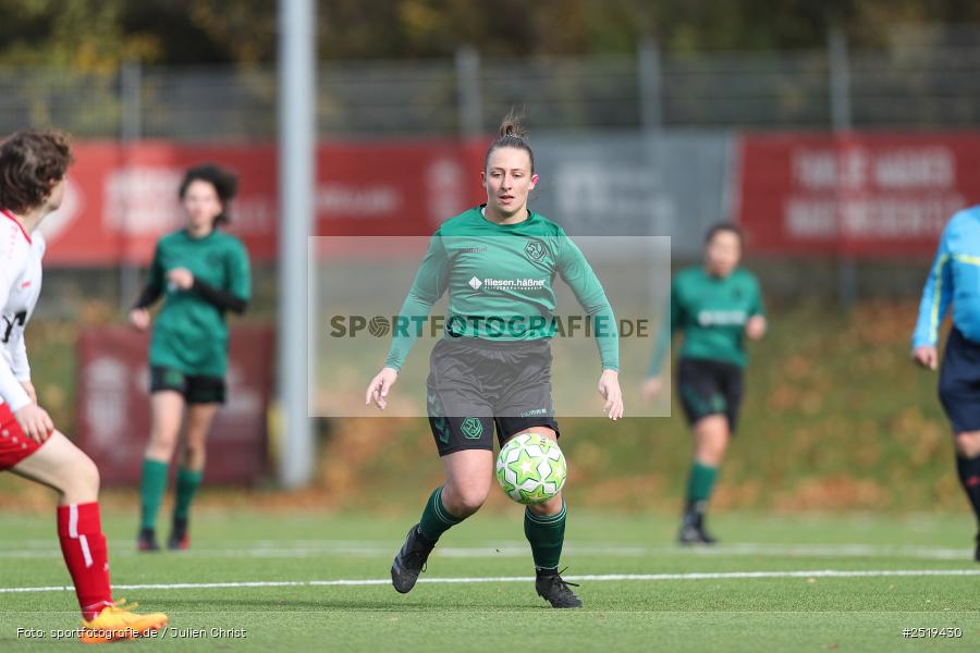 sport, action, Würzburg, Sportpark Heuchelhof, SV Veitshöchheim, Fussball, FC Würzburger Kickers II, Bezirksoberliga Frauen, BFV, 26.10.2025, 15. Spieltag - Bild-ID: 2519430