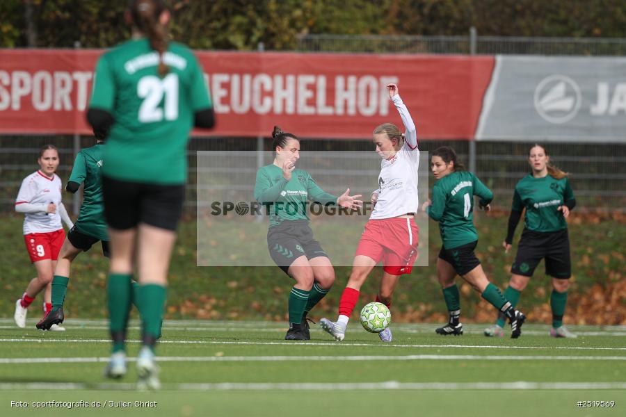 sport, action, Würzburg, Sportpark Heuchelhof, SV Veitshöchheim, Fussball, FC Würzburger Kickers II, Bezirksoberliga Frauen, BFV, 26.10.2025, 15. Spieltag - Bild-ID: 2519569