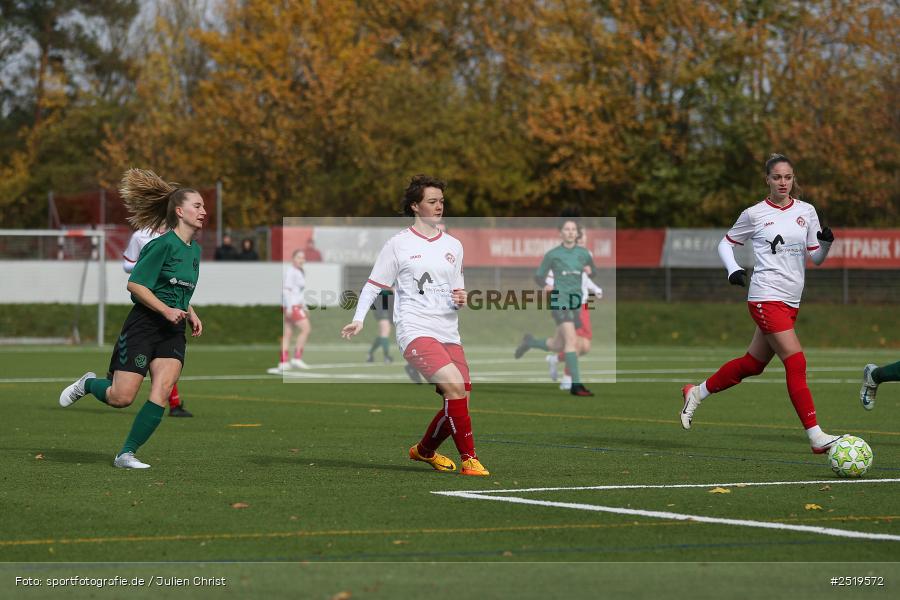 sport, action, Würzburg, Sportpark Heuchelhof, SV Veitshöchheim, Fussball, FC Würzburger Kickers II, Bezirksoberliga Frauen, BFV, 26.10.2025, 15. Spieltag - Bild-ID: 2519572