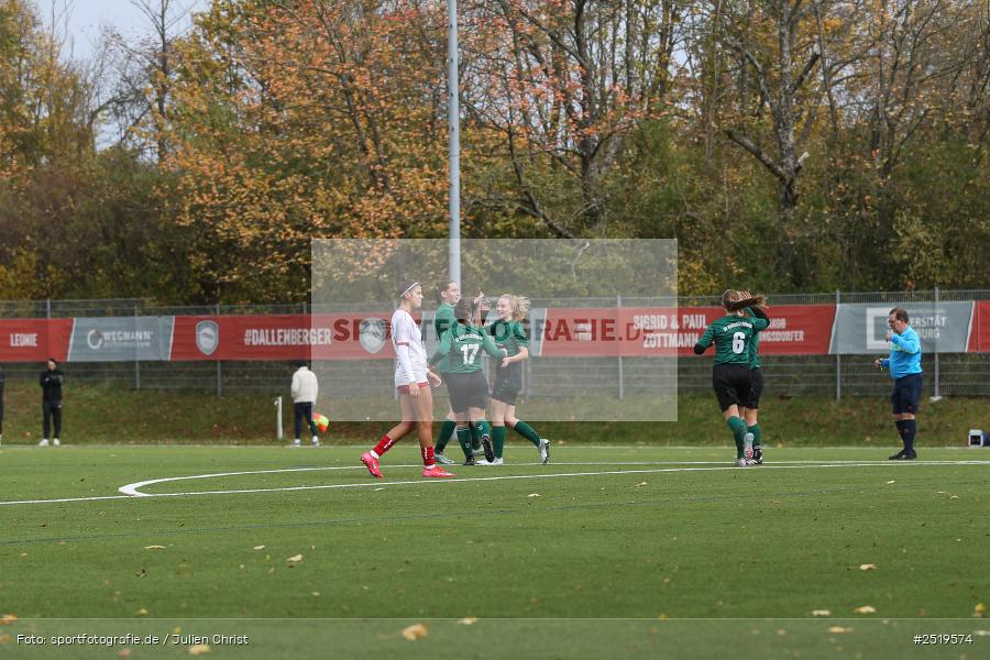 sport, action, Würzburg, Sportpark Heuchelhof, SV Veitshöchheim, Fussball, FC Würzburger Kickers II, Bezirksoberliga Frauen, BFV, 26.10.2025, 15. Spieltag - Bild-ID: 2519574