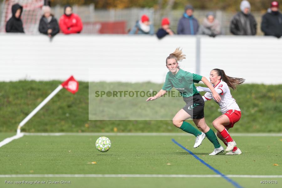 sport, action, Würzburg, Sportpark Heuchelhof, SV Veitshöchheim, Fussball, FC Würzburger Kickers II, Bezirksoberliga Frauen, BFV, 26.10.2025, 15. Spieltag - Bild-ID: 2519578
