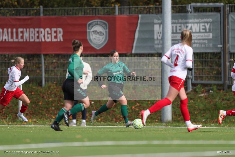sport, action, Würzburg, Sportpark Heuchelhof, SV Veitshöchheim, Fussball, FC Würzburger Kickers II, Bezirksoberliga Frauen, BFV, 26.10.2025, 15. Spieltag - Bild-ID: 2519581