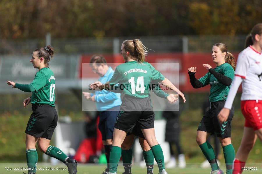 sport, action, Würzburg, Sportpark Heuchelhof, SV Veitshöchheim, Fussball, FC Würzburger Kickers II, Bezirksoberliga Frauen, BFV, 26.10.2025, 15. Spieltag - Bild-ID: 2519582
