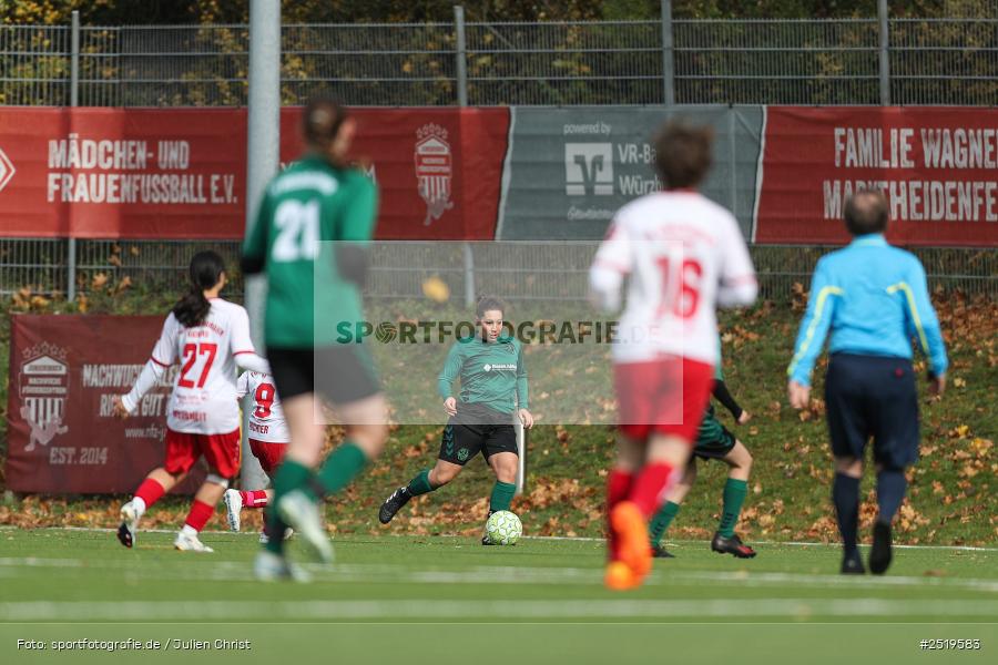 sport, action, Würzburg, Sportpark Heuchelhof, SV Veitshöchheim, Fussball, FC Würzburger Kickers II, Bezirksoberliga Frauen, BFV, 26.10.2025, 15. Spieltag - Bild-ID: 2519583