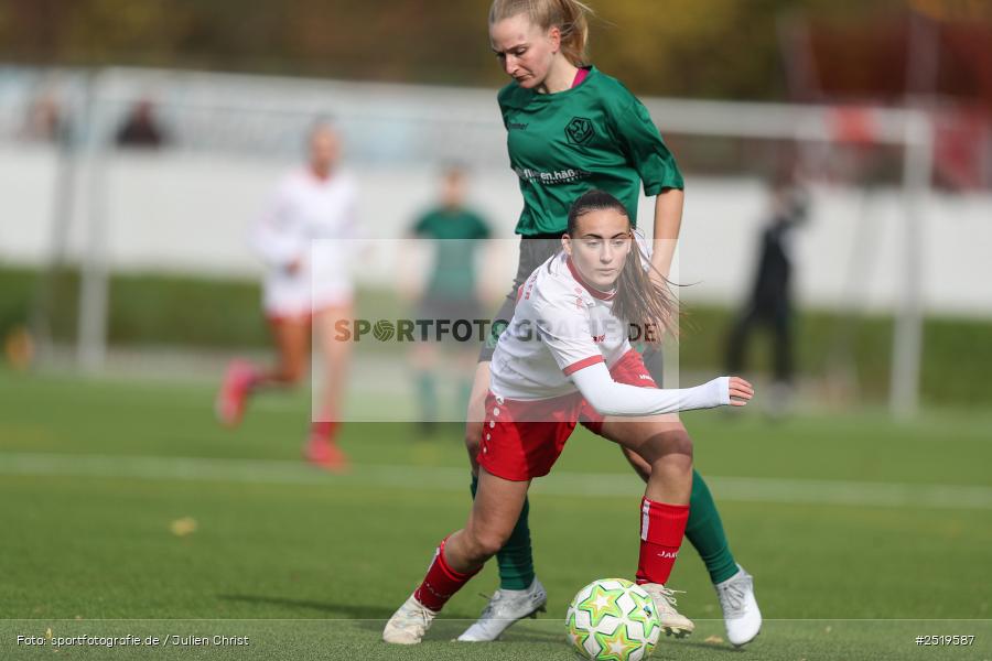 sport, action, Würzburg, Sportpark Heuchelhof, SV Veitshöchheim, Fussball, FC Würzburger Kickers II, Bezirksoberliga Frauen, BFV, 26.10.2025, 15. Spieltag - Bild-ID: 2519587
