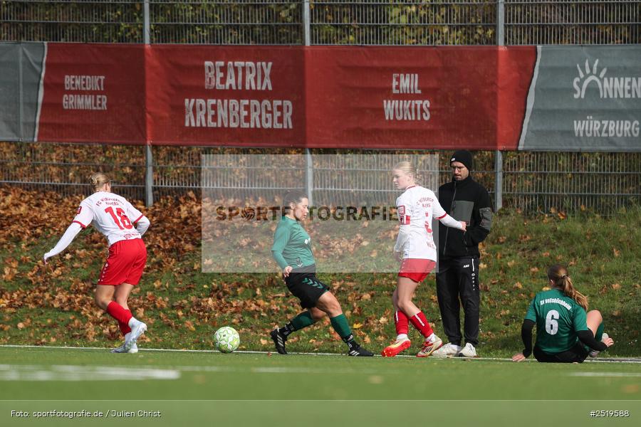 sport, action, Würzburg, Sportpark Heuchelhof, SV Veitshöchheim, Fussball, FC Würzburger Kickers II, Bezirksoberliga Frauen, BFV, 26.10.2025, 15. Spieltag - Bild-ID: 2519588