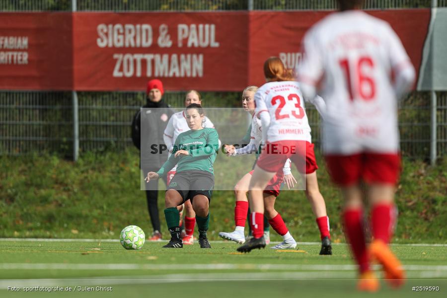 sport, action, Würzburg, Sportpark Heuchelhof, SV Veitshöchheim, Fussball, FC Würzburger Kickers II, Bezirksoberliga Frauen, BFV, 26.10.2025, 15. Spieltag - Bild-ID: 2519590
