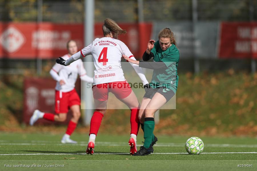 sport, action, Würzburg, Sportpark Heuchelhof, SV Veitshöchheim, Fussball, FC Würzburger Kickers II, Bezirksoberliga Frauen, BFV, 26.10.2025, 15. Spieltag - Bild-ID: 2519591