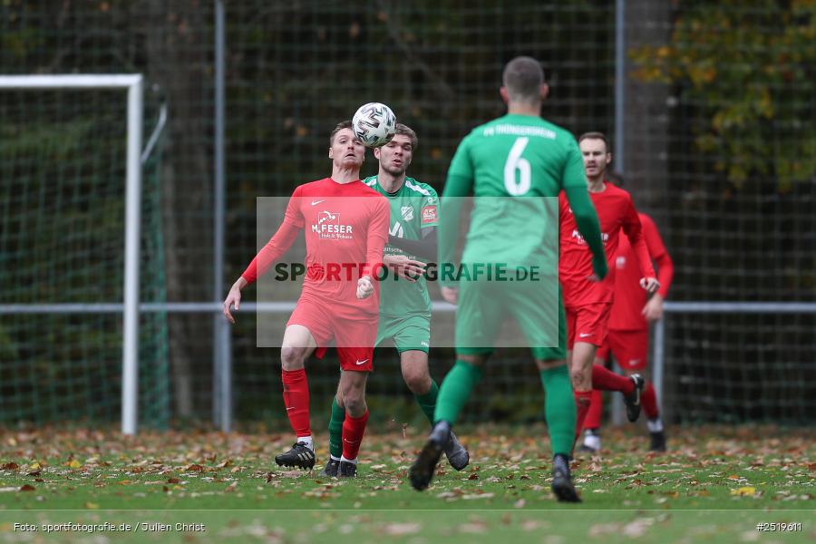 sport, action, Sportgelände, Kreisliga Würzburg Gr. 2, Gemünden-Seifriedsburg, Fussball, FVT, FVGS, FV Thüngersheim, FV Gemünden/Seifriedsburg, BFV, 26.10.2025, 15. Spieltag - Bild-ID: 2519611