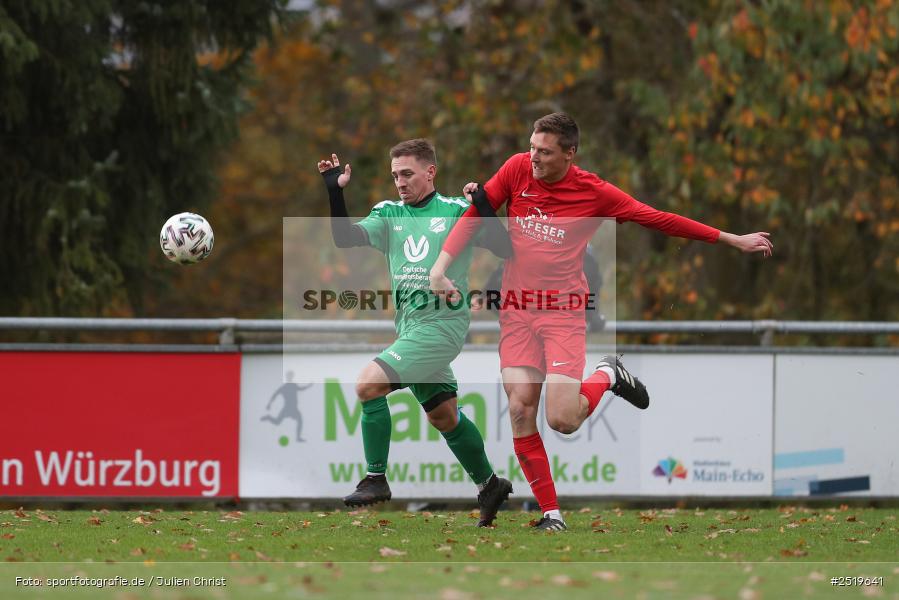 sport, action, Sportgelände, Kreisliga Würzburg Gr. 2, Gemünden-Seifriedsburg, Fussball, FVT, FVGS, FV Thüngersheim, FV Gemünden/Seifriedsburg, BFV, 26.10.2025, 15. Spieltag - Bild-ID: 2519641
