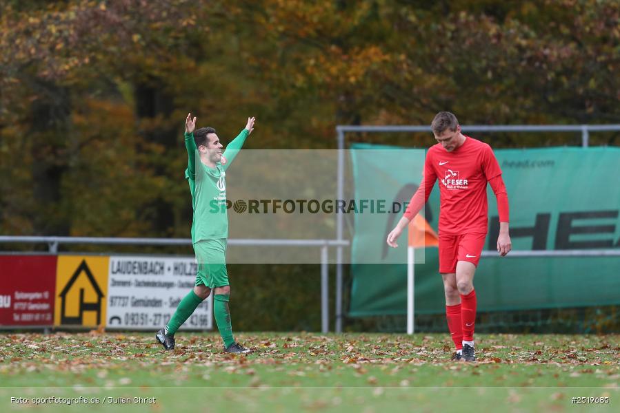sport, action, Sportgelände, Kreisliga Würzburg Gr. 2, Gemünden-Seifriedsburg, Fussball, FVT, FVGS, FV Thüngersheim, FV Gemünden/Seifriedsburg, BFV, 26.10.2025, 15. Spieltag - Bild-ID: 2519685