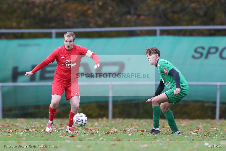 sport, action, Sportgelände, Kreisliga Würzburg Gr. 2, Gemünden-Seifriedsburg, Fussball, FVT, FVGS, FV Thüngersheim, FV Gemünden/Seifriedsburg, BFV, 26.10.2025, 15. Spieltag - Bild-ID: 2519700