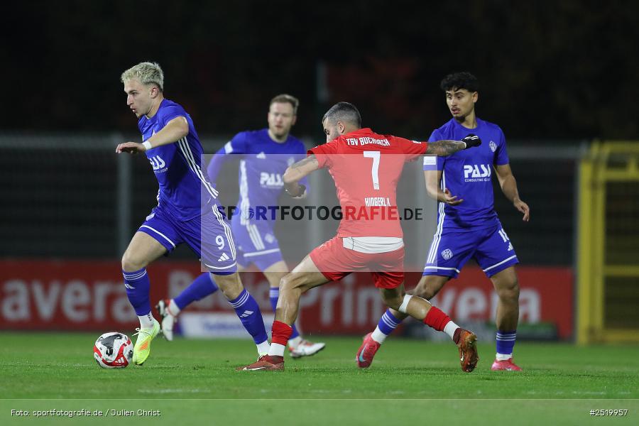 Stadion am Schönbusch, Aschaffenburg, 31.10.2025, sport, action, Fussball, BFV, 16. Spieltag, Regionalliga Bayern, TSV, SVA, TSV Buchbach, SV Viktoria Aschaffenburg - Bild-ID: 2519957