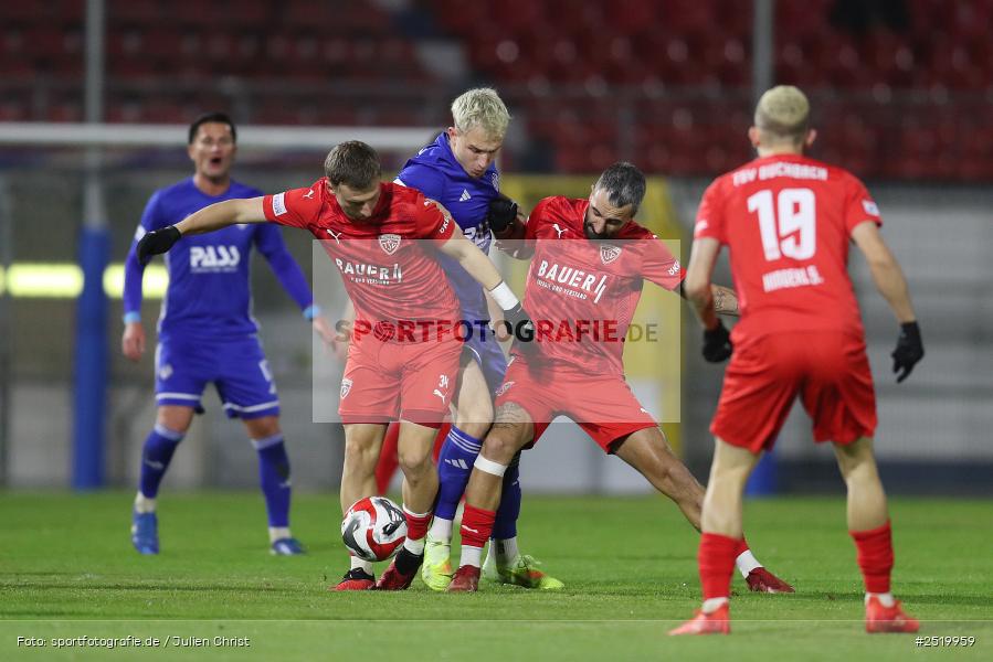 Stadion am Schönbusch, Aschaffenburg, 31.10.2025, sport, action, Fussball, BFV, 16. Spieltag, Regionalliga Bayern, TSV, SVA, TSV Buchbach, SV Viktoria Aschaffenburg - Bild-ID: 2519959