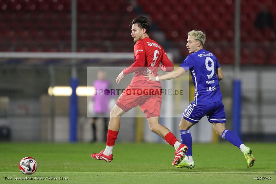 Stadion am Schönbusch, Aschaffenburg, 31.10.2025, sport, action, Fussball, BFV, 16. Spieltag, Regionalliga Bayern, TSV, SVA, TSV Buchbach, SV Viktoria Aschaffenburg - Bild-ID: 2519965