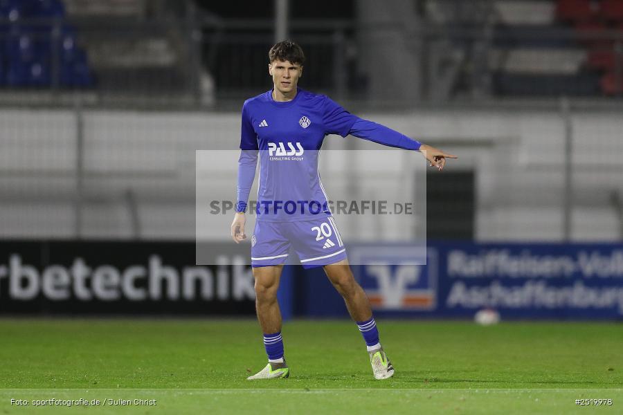 Stadion am Schönbusch, Aschaffenburg, 31.10.2025, sport, action, Fussball, BFV, 16. Spieltag, Regionalliga Bayern, TSV, SVA, TSV Buchbach, SV Viktoria Aschaffenburg - Bild-ID: 2519978
