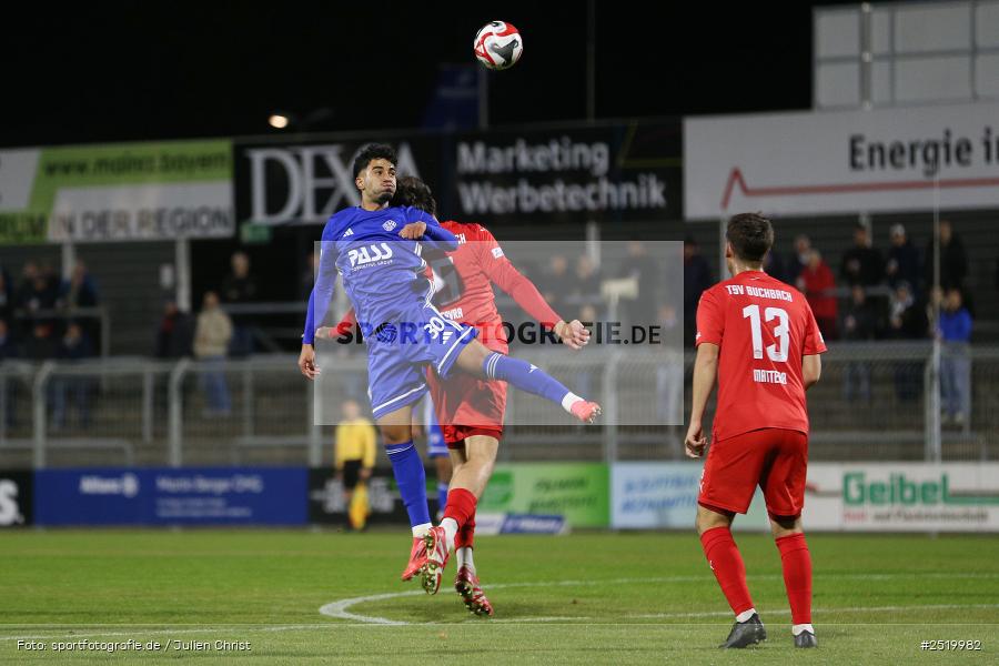 Stadion am Schönbusch, Aschaffenburg, 31.10.2025, sport, action, Fussball, BFV, 16. Spieltag, Regionalliga Bayern, TSV, SVA, TSV Buchbach, SV Viktoria Aschaffenburg - Bild-ID: 2519982