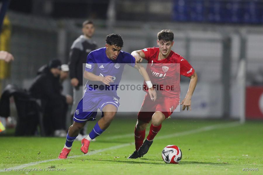 Stadion am Schönbusch, Aschaffenburg, 31.10.2025, sport, action, Fussball, BFV, 16. Spieltag, Regionalliga Bayern, TSV, SVA, TSV Buchbach, SV Viktoria Aschaffenburg - Bild-ID: 2519985