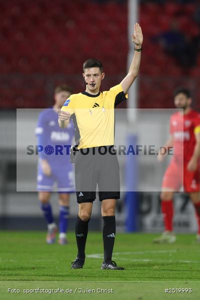 Stadion am Schönbusch, Aschaffenburg, 31.10.2025, sport, action, Fussball, BFV, 16. Spieltag, Regionalliga Bayern, TSV, SVA, TSV Buchbach, SV Viktoria Aschaffenburg - Bild-ID: 2519993