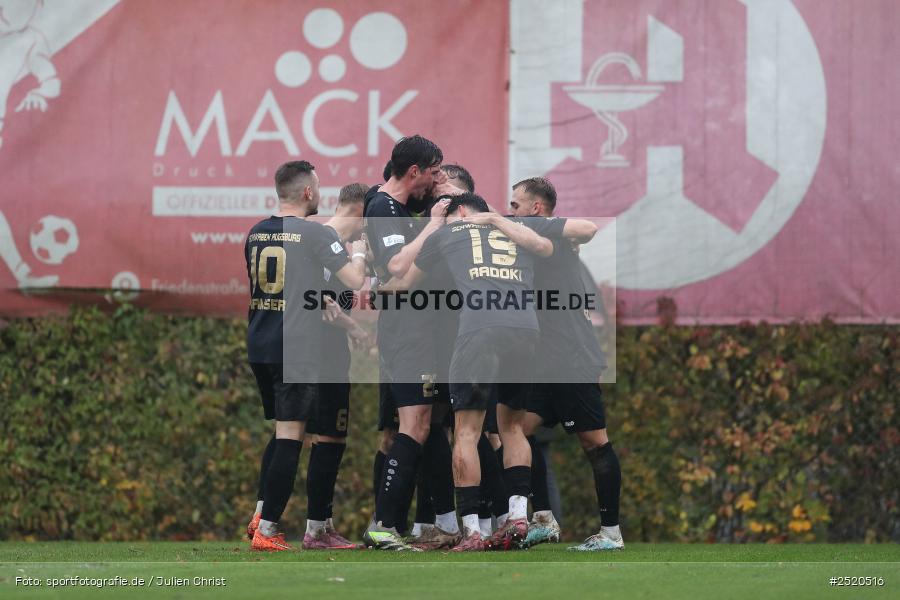sport, action, TSV Schwaben Augsburg, TSV Aubstadt, TSV, Regionalliga Bayern, NGN Arena, Fussball, BFV, Aubstadt, AUB, 16. Spieltag, 01.11.2025 - Bild-ID: 2520516