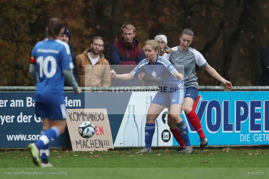 Sportgelände, Adelsberg, 02.11.2025, sport, action, Fussball, BFV, 8. Spieltag, Bezirksoberliga Frauen, DJK, FFC, DJK Stadelschwarzach, FFC Adelsberg-Karsbach - Bild-ID: 2520722