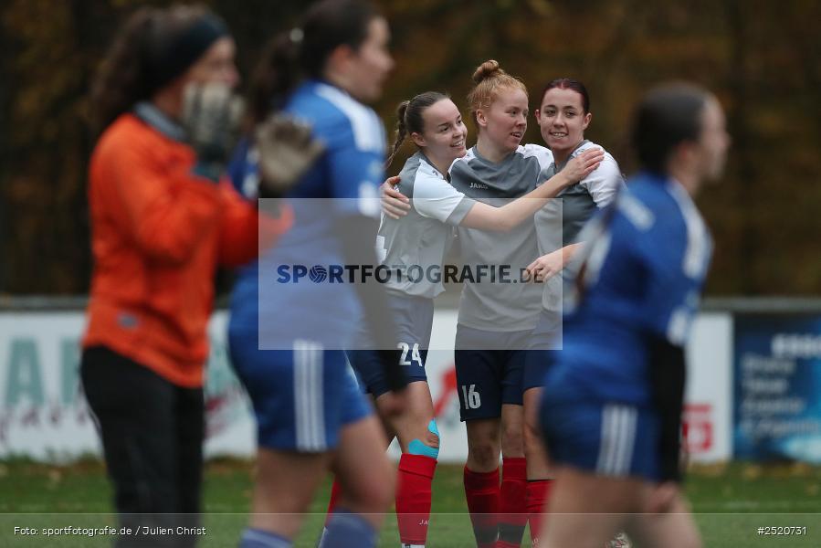 Sportgelände, Adelsberg, 02.11.2025, sport, action, Fussball, BFV, 8. Spieltag, Bezirksoberliga Frauen, DJK, FFC, DJK Stadelschwarzach, FFC Adelsberg-Karsbach - Bild-ID: 2520731