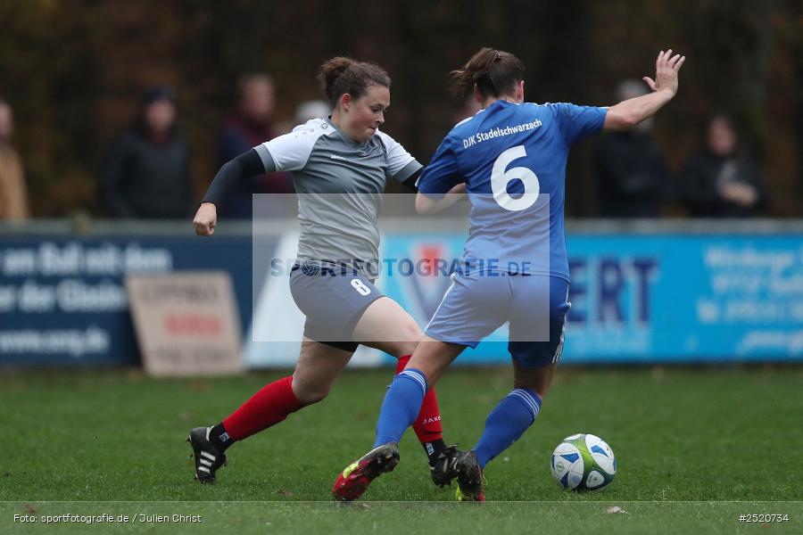 Sportgelände, Adelsberg, 02.11.2025, sport, action, Fussball, BFV, 8. Spieltag, Bezirksoberliga Frauen, DJK, FFC, DJK Stadelschwarzach, FFC Adelsberg-Karsbach - Bild-ID: 2520734